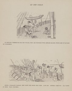 The American Tour of Messrs Brown, Jones and Robinson」のページ（彫刻）。 作： Richard Doyle