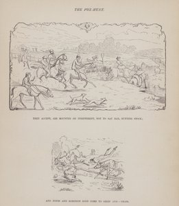 The American Tour of Messrs Brown, Jones and Robinson」のページ（彫刻）。 作： Richard Doyle