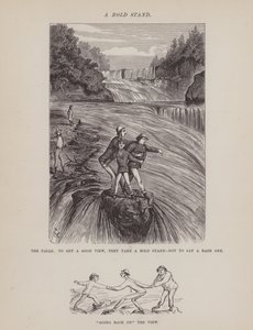 The American Tour of Messrs Brown, Jones and Robinson」のページ（彫刻）。 作： Richard Doyle