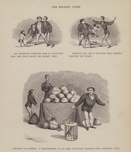 The American Tour of Messrs Brown, Jones and Robinson」のページ（彫刻）。 作： Richard Doyle
