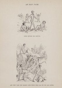 The American Tour of Messrs Brown, Jones and Robinson」のページ（彫刻）。 作： Richard Doyle