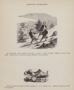 The American Tour of Messrs Brown, Jones and Robinson」のページ（彫刻）。 作： Richard Doyle