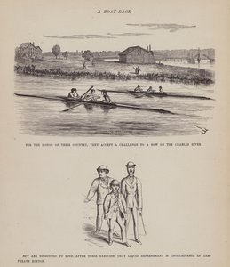 The American Tour of Messrs Brown, Jones and Robinson」のページ（彫刻）。 作： Richard Doyle