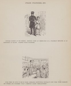 The American Tour of Messrs Brown, Jones and Robinson」のページ（彫刻）。 作： Richard Doyle