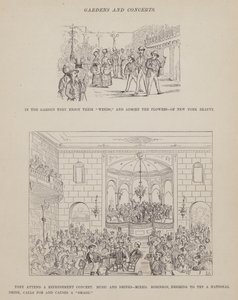 The American Tour of Messrs Brown, Jones and Robinson」のページ（彫刻）。 作： Richard Doyle