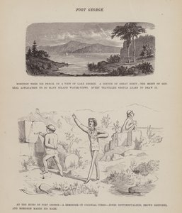 The American Tour of Messrs Brown, Jones and Robinson」のページ（彫刻）。 作： Richard Doyle