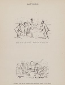 The American Tour of Messrs Brown, Jones and Robinson」のページ（彫刻）。
