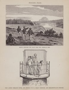 The American Tour of Messrs Brown, Jones and Robinson」のページ（彫刻）。 作： Richard Doyle