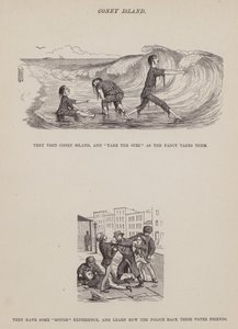 The American Tour of Messrs Brown, Jones and Robinson」のページ（彫刻）。 作： Richard Doyle