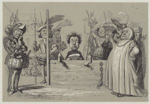 告白を読むパーキンウォーベック（アクアチント） 作： Richard Doyle