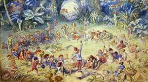 妖精の指輪」（水彩・鉛筆・紙） 作： Richard Doyle