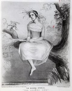 現代のオフィーリア、または運命のオフィーリア、1845 作： Richard Doyle