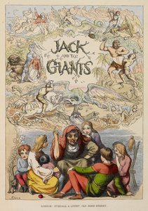 老人が子供たちに話をしているイラスト入りのタイトル ページ。 作： Richard Doyle