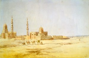 「カリフの墓、カイロ」、c1842