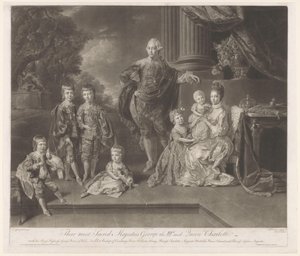 英国王ジョージ 3 世とその家族の肖像 彼らの最も神聖な陛下ジョージ 3 世と女王シャーロット (オブジェクトのタイトル)