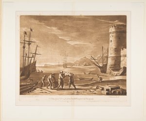 船員のいる港、商品のロード、1774。 作： Richard Earlom