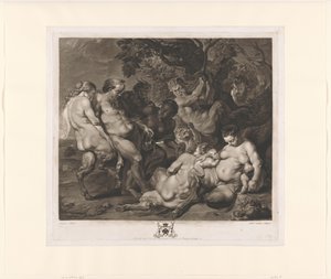 サテュロスの家族とシレノス (Bacchanal)