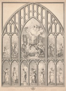 The West Window of the Chapel, New College Oxford:   1445795   ja       japanese Successfully Translated  Original: Interior with mother and child (oil on canvas) Translat: Interior with mother and child (oil on canvas) 1452657 ja japanese Successfully Tra 作： Richard Earlom