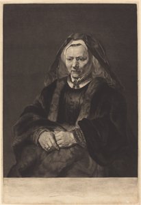 レンブラントの妻 作： Richard Earlom after Rembrandt van Rijn