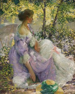 庭で 作： Richard Emil Miller