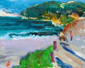 夕暮れのベイ、2019年 作： Richard Fox