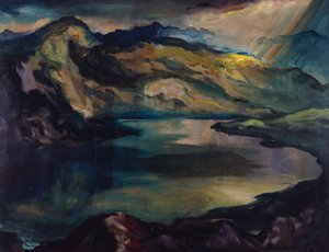 山の湖 作： Richard Harlfinger