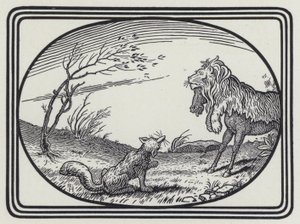 獅子の皮を被った驢馬（エングレービング 作： Richard Heighway