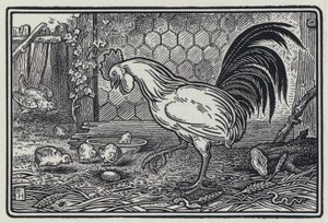 The Cock And The Pearl（コックとパール）」（エングレービング 作： Richard Heighway