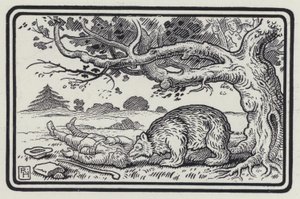 The Two Fellows And The Bear (e.g. The Two Fellows and The Bear) (エングレーヴィング) 作： Richard Heighway
