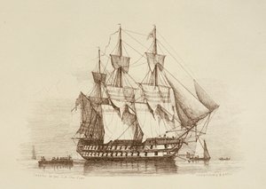 カノープス80門 一等二等料金 1849年頃（エッチング）