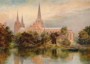 リッチフィールド大聖堂、1902、1938 作： Richard Henry Wright