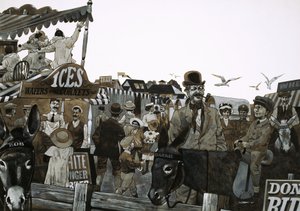 海辺への日帰り旅行は、エドワード朝時代には人気の娯楽だった 作： Richard Hook