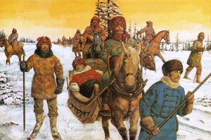 そりに乗ったイワン大帝 作： リチャード・フック