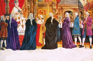 1762年、エカテリーナ大帝の戴冠式 作： リチャード・フック