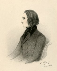 F.リスト、1840年。 作： Richard James Lane