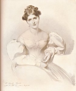 フランシス・アン・ファニー・ケンブル、1809-1893、イギリスの女優、c1829、1909 作： Richard James Lane