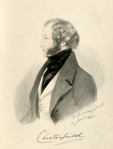 チェスターフィールド伯爵、1840年。 作： Richard James Lane