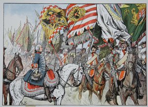 勝利の歓喜の中、ホーエンフリートベルク、1745年6月4日 作： Richard Knoetel