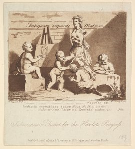 自然を覗く少年たち、1782年。