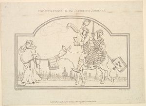 1781年11月27日のJacobites Journalへの口絵。