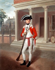 海兵隊のジョージ・ベルソン中尉、チャタム、1780年頃（油彩・キャンバス 作： Richard Livesay