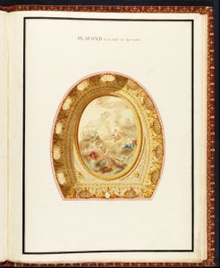 リチャード・ミケ（1728-94）によるプチトリアノン宮殿からの講堂の天井 作： Richard Mique