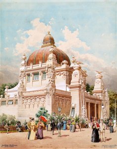 1898年ウィーンのジュビリー展：ウィーン市のパビリオン 作： Richard Moser