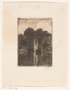 水上の家 作： Richard Nicolaüs Roland Holst (signed by artist)