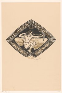 カバー デザイン: Technische Tijdschrift、1914 年 作： Richard Nicolaüs Roland Holst (signed by artist)