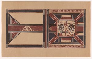 表紙デザイン: ヴェンディンゲン、1921 年 委任されたメンバーの作業 (オブジェクトのタイトル) 作： Richard Nicolaüs Roland Holst (signed by artist)