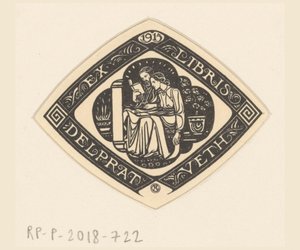 Delprat-Veth の Ex libris 作： Richard Nicolaüs Roland Holst