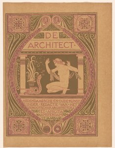 表紙デザイン: デ・アーキテクト、1911年 作： Richard Nicolaüs Roland Holst
