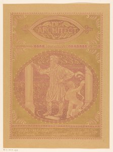 表紙デザイン: デ・アーキテクト、1911年 作： Richard Nicolaüs Roland Holst
