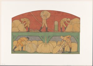 ベルラージュ証券取引所での絵画のデザイン: デ ヘンデル